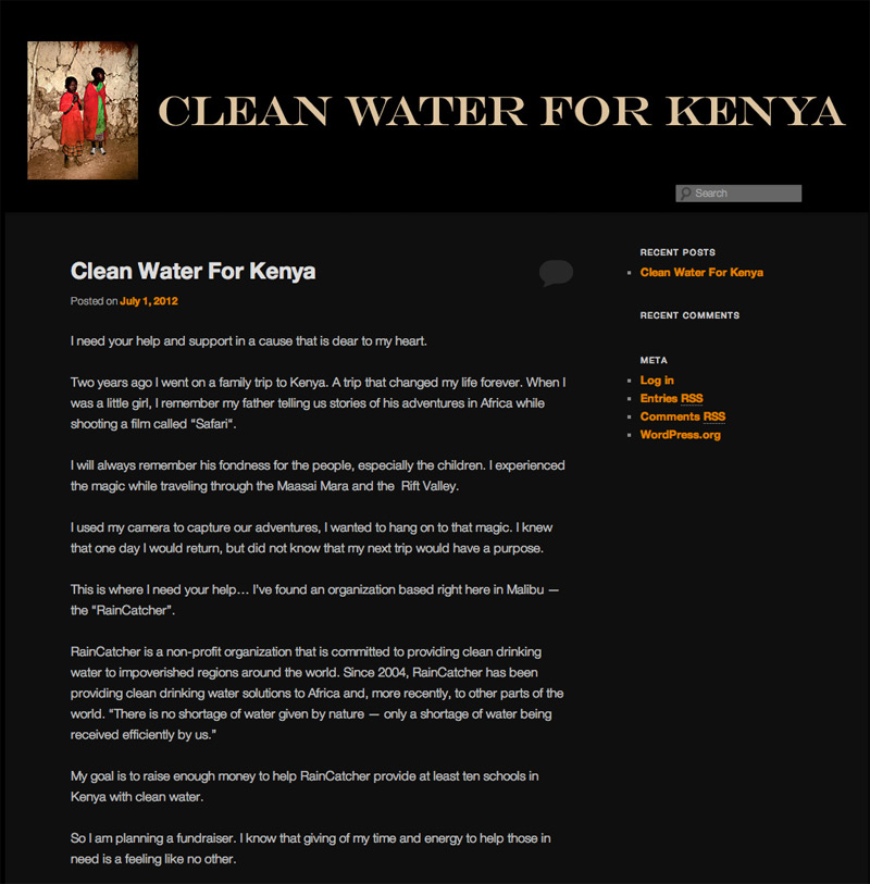 clean water for kenya